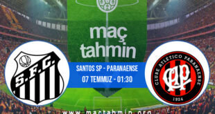 Santos SP - Paranaense İddaa Analizi ve Tahmini 07 Temmuz 2021