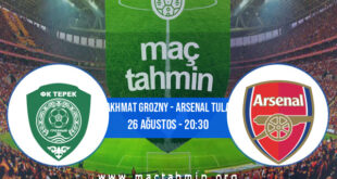 Akhmat Grozny - Arsenal Tula İddaa Analizi ve Tahmini 26 Ağustos 2021