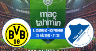 B. Dortmund - Hoffenheim İddaa Analizi ve Tahmini 27 Ağustos 2021