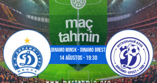 Dinamo Minsk - Dinamo Brest İddaa Analizi ve Tahmini 14 Ağustos 2021