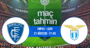 Empoli - Lazio İddaa Analizi ve Tahmini 21 Ağustos 2021