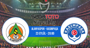 Alanyaspor - Kasımpaşa İddaa Analizi ve Tahmini 23 Eylül 2021