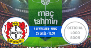 B. Leverkusen - Mainz İddaa Analizi ve Tahmini 25 Eylül 2021