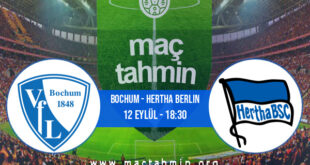 Bochum - Hertha Berlin İddaa Analizi ve Tahmini 12 Eylül 2021