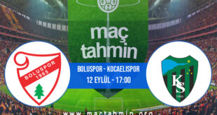 Boluspor - Kocaelispor İddaa Analizi ve Tahmini 12 Eylül 2021