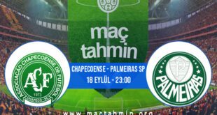 Chapecoense - Palmeiras SP İddaa Analizi ve Tahmini 18 Eylül 2021