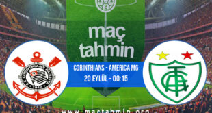 Corinthians - America MG İddaa Analizi ve Tahmini 20 Eylül 2021