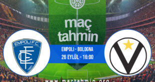 Empoli - Bologna İddaa Analizi ve Tahmini 26 Eylül 2021