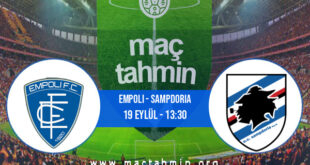 Empoli - Sampdoria İddaa Analizi ve Tahmini 19 Eylül 2021