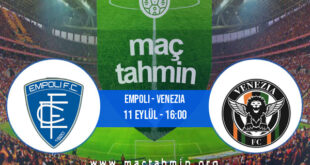 Empoli - Venezia İddaa Analizi ve Tahmini 11 Eylül 2021