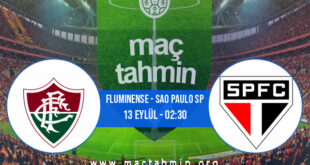 Fluminense - Sao Paulo SP İddaa Analizi ve Tahmini 13 Eylül 2021