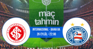 Internacional - Bahia BA İddaa Analizi ve Tahmini 26 Eylül 2021