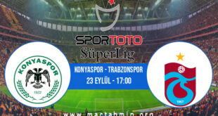 Konyaspor - Trabzonspor İddaa Analizi ve Tahmini 23 Eylül 2021