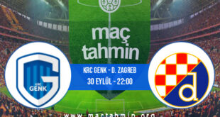 KRC Genk - D. Zagreb İddaa Analizi ve Tahmini 30 Eylül 2021