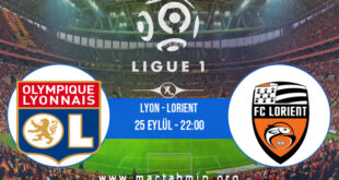 Lyon - Lorient İddaa Analizi ve Tahmini 25 Eylül 2021