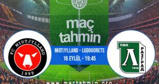 Midtjylland - Ludogorets İddaa Analizi ve Tahmini 16 Eylül 2021