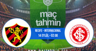 Recife - Internacional İddaa Analizi ve Tahmini 14 Eylül 2021