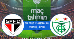 Sao Paulo SP - America MG İddaa Analizi ve Tahmini 23 Eylül 2021