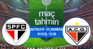 Sao Paulo SP - Atl Goianiense İddaa Analizi ve Tahmini 19 Eylül 2021