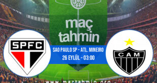 Sao Paulo SP - Atl. Mineiro İddaa Analizi ve Tahmini 26 Eylül 2021