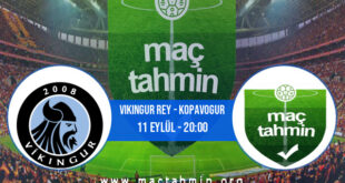 Vikingur Rey - Kopavogur İddaa Analizi ve Tahmini 11 Eylül 2021