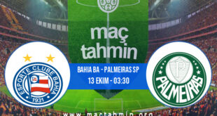Bahia BA - Palmeiras SP İddaa Analizi ve Tahmini 13 Ekim 2021