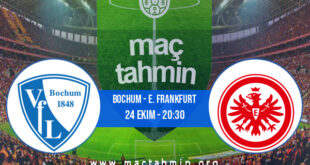 Bochum - E. Frankfurt İddaa Analizi ve Tahmini 24 Ekim 2021