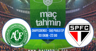 Chapecoense - Sao Paulo SP İddaa Analizi ve Tahmini 03 Ekim 2021