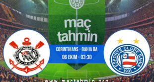 Corinthians - Bahia BA İddaa Analizi ve Tahmini 06 Ekim 2021