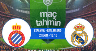 Espanyol - Real Madrid İddaa Analizi ve Tahmini 03 Ekim 2021