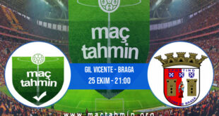 Gil Vicente - Braga İddaa Analizi ve Tahmini 25 Ekim 2021