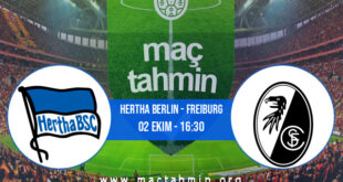 Hertha Berlin - Freiburg İddaa Analizi ve Tahmini 02 Ekim 2021