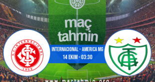 Internacional - America MG İddaa Analizi ve Tahmini 14 Ekim 2021