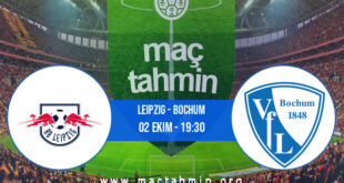 Leipzig - Bochum İddaa Analizi ve Tahmini 02 Ekim 2021