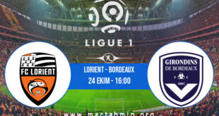 Lorient - Bordeaux İddaa Analizi ve Tahmini 24 Ekim 2021