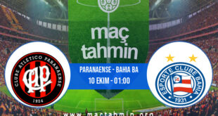 Paranaense - Bahia BA İddaa Analizi ve Tahmini 10 Ekim 2021