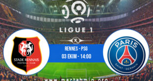 Rennes - PSG İddaa Analizi ve Tahmini 03 Ekim 2021