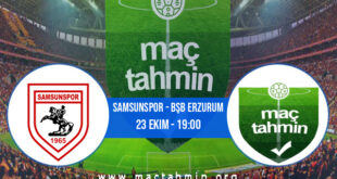 Samsunspor - Bşb Erzurum İddaa Analizi ve Tahmini 23 Ekim 2021