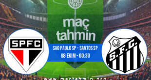 Sao Paulo SP - Santos SP İddaa Analizi ve Tahmini 08 Ekim 2021