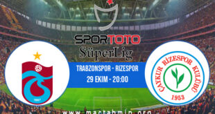 Trabzonspor - Rizespor İddaa Analizi ve Tahmini 29 Ekim 2021