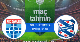 Zwolle - Heerenveen İddaa Analizi ve Tahmini 02 Ekim 2021