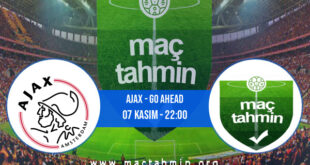 Ajax - Go Ahead İddaa Analizi ve Tahmini 07 Kasım 2021