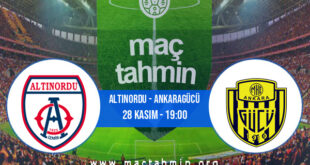 Altınordu - Ankaragücü İddaa Analizi ve Tahmini 28 Kasım 2021