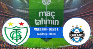 America MG - Gremio P. İddaa Analizi ve Tahmini 14 Kasım 2021