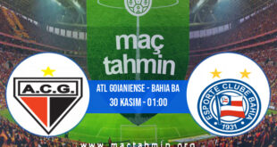 Atl Goianiense - Bahia BA İddaa Analizi ve Tahmini 30 Kasım 2021