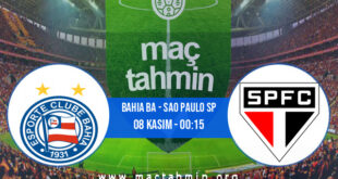 Bahia BA - Sao Paulo SP İddaa Analizi ve Tahmini 08 Kasım 2021