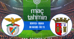 Benfica - Braga İddaa Analizi ve Tahmini 08 Kasım 2021