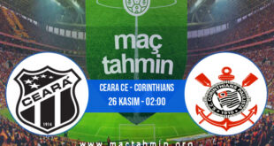 Ceara CE - Corinthians İddaa Analizi ve Tahmini 26 Kasım 2021