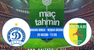 Dinamo Minsk - Neman Grodno İddaa Analizi ve Tahmini 20 Kasım 2021