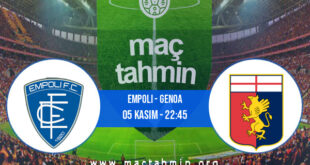 Empoli - Genoa İddaa Analizi ve Tahmini 05 Kasım 2021